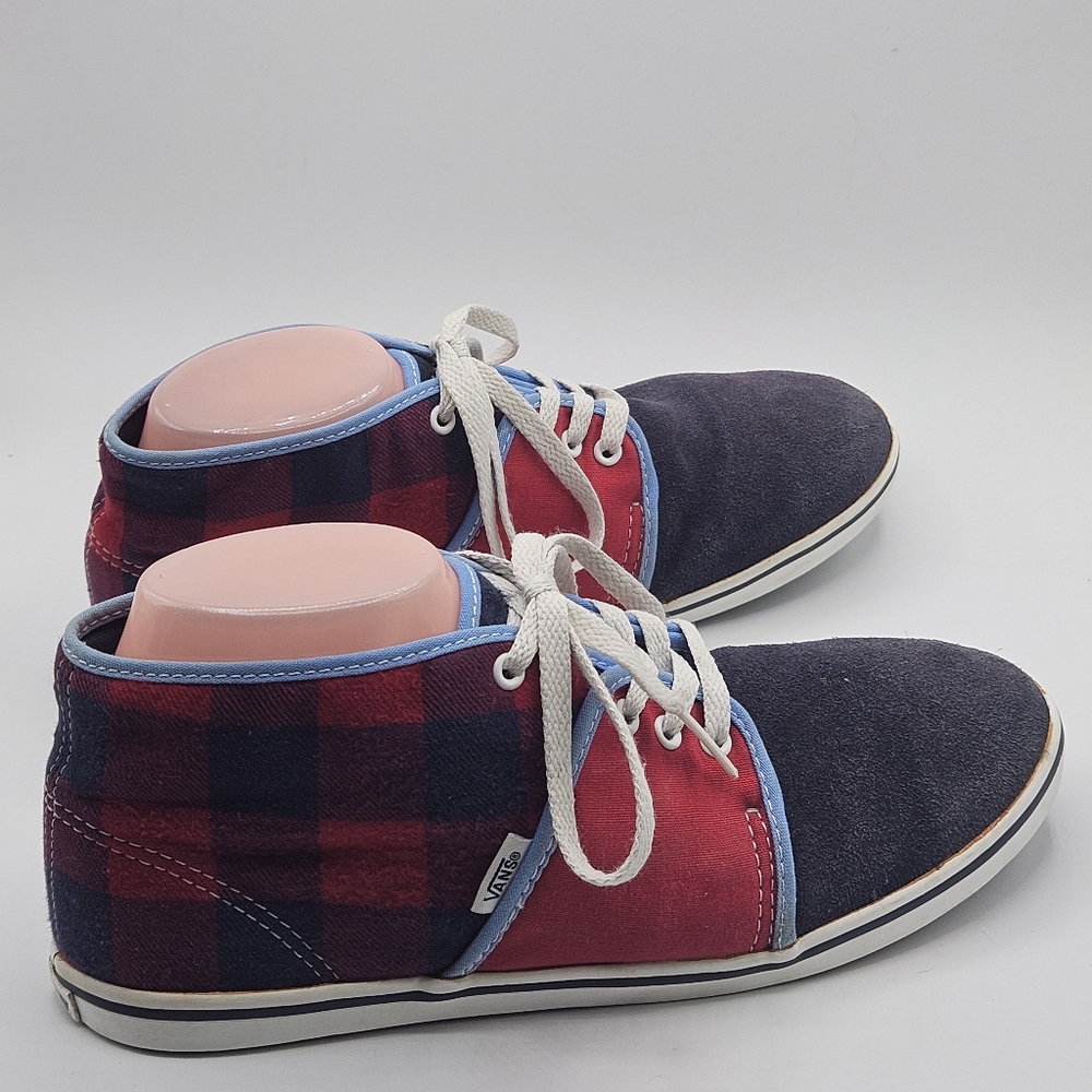 Rare Htf Camryn multicolor plaid color block vans sneakers size 10